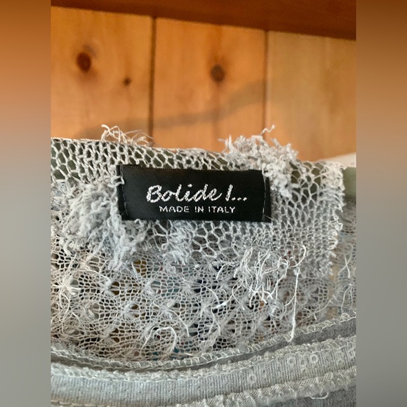 Mixed Fabric Kate Moss Graphic Print Layered Top 🇮🇹 - Picture 5 of 6